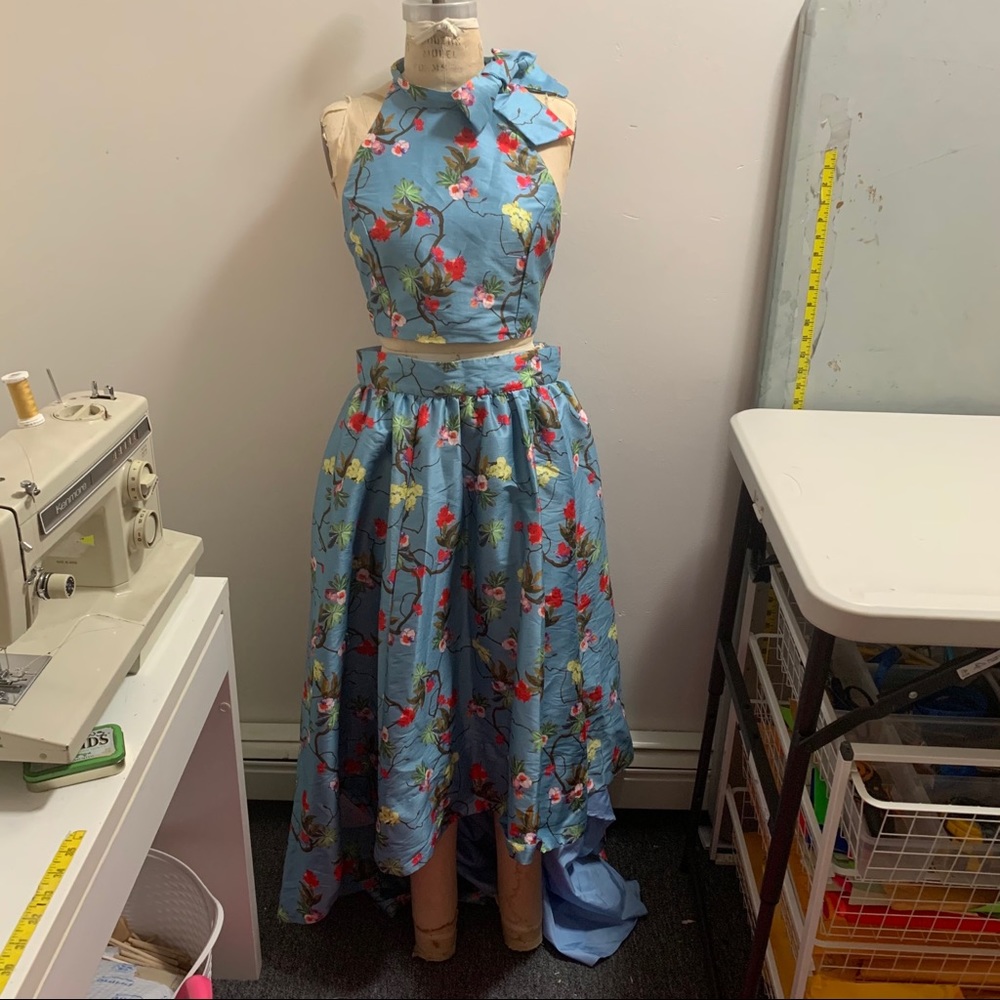 Eshakti blue floral 2 piece set